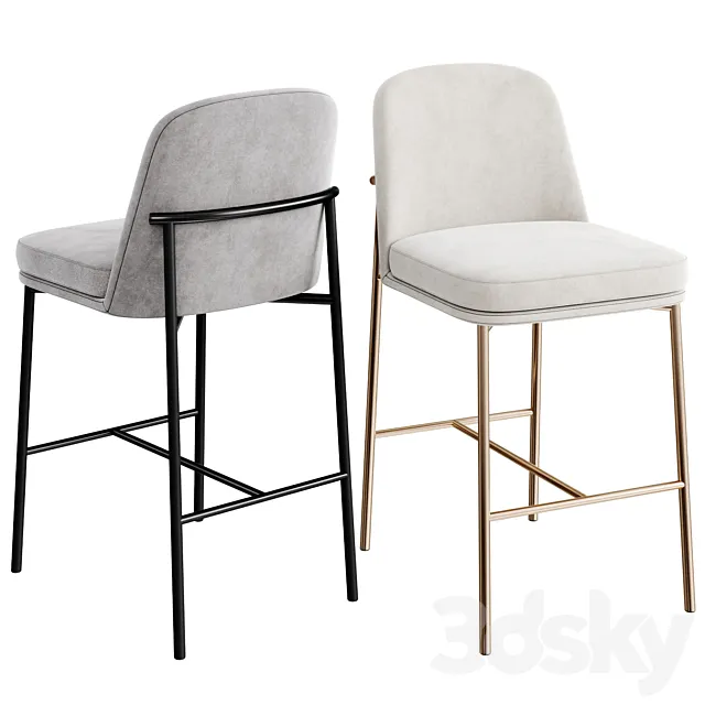 Jack Metal Frame Counter Stool 3DModel