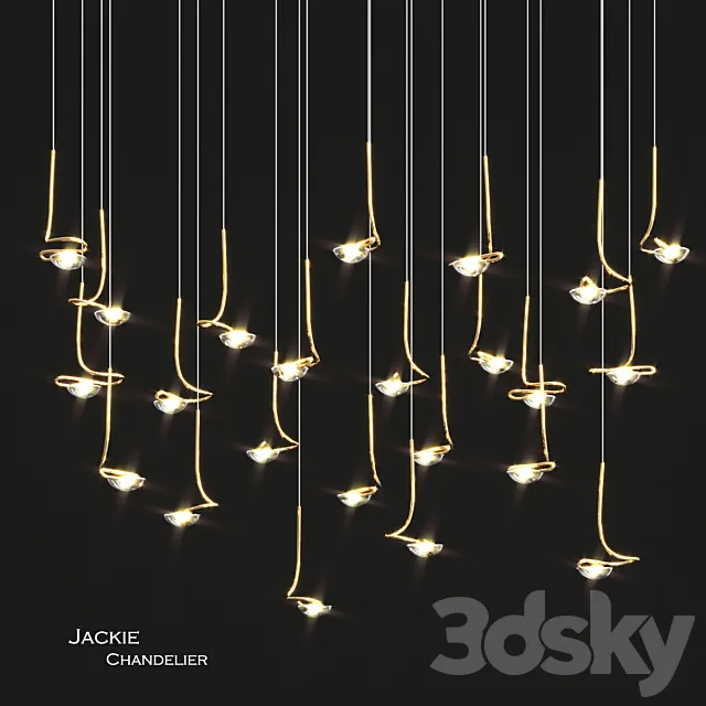 Jackie Chandelier by Catellani & Smith 3D Model
