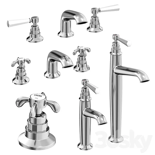 Jacob Delafon CLÉO 1889 washbasin mixers 3D Model