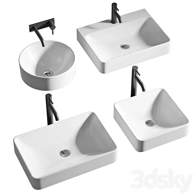 Jacob Delafon VOX washbasins 3D Model