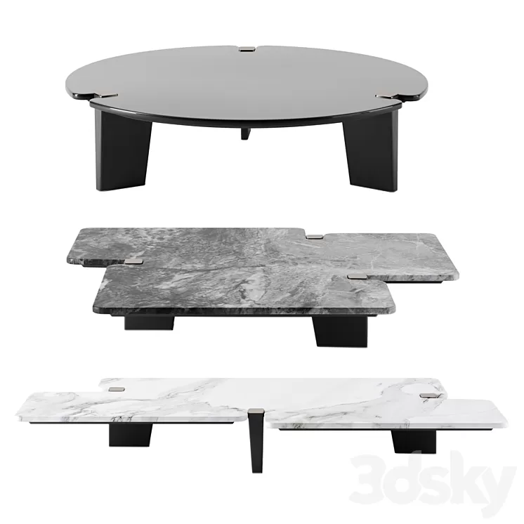 Jacob tables by Minotti 3D Model