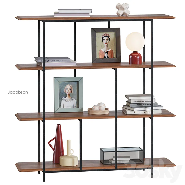 Jacobson Bookcase AM.PM 3D Model Free