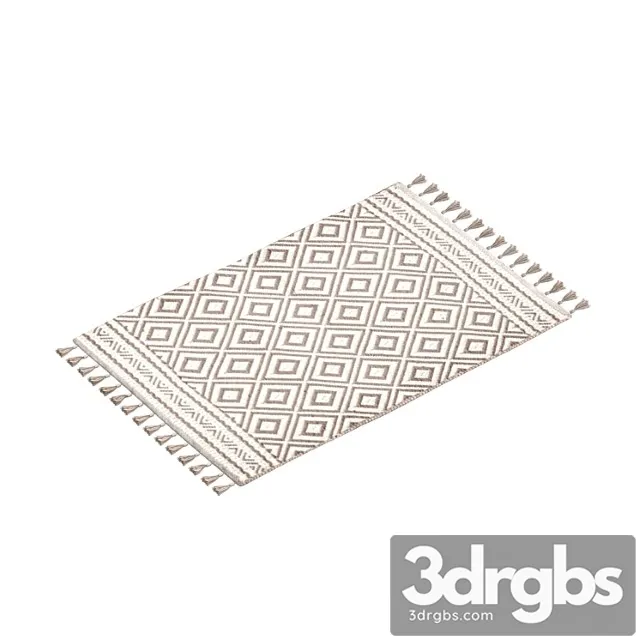 Jacquard bath mat h&m 3D Model Free