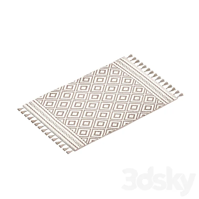 Jacquard bath mat H&M 3D Model