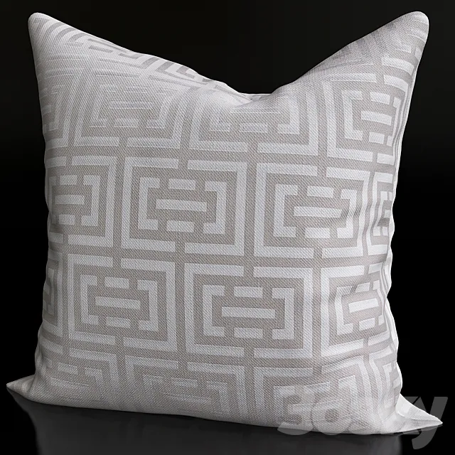 Jacquard-weave Cushion Cover H & M 3DModel
