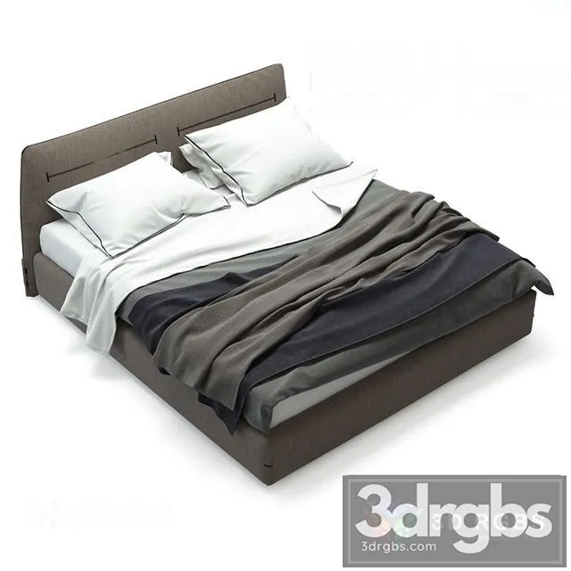 Jacqueline Poliform Bed 2 3D Model Free