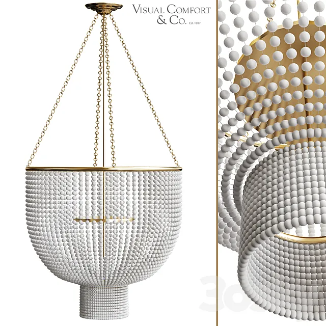 Jacqueline Two-Tier Chandelier by Visual Comfort 3D Model