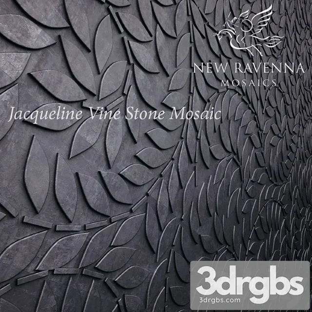 Jacqueline Vine Stone Mosaic 3D Model Free