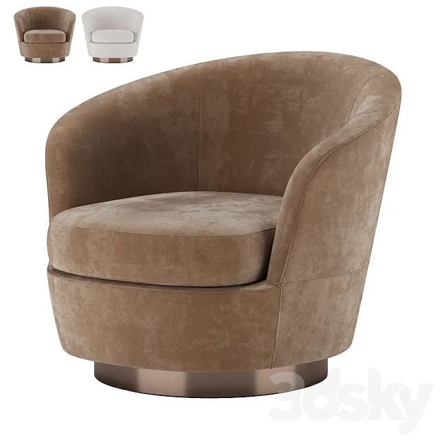 Jacques armchair by Minotti 3D Model