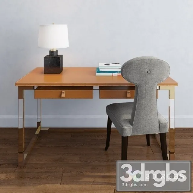 Jacques Desk Vera Chair 3D Model Free