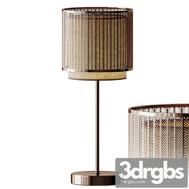 Jada Touch Table Lamp Brass And Rose Gold 3D Model Download