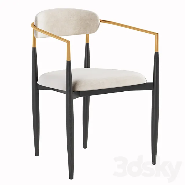 Jagger Dining Arm Chair 3D Model