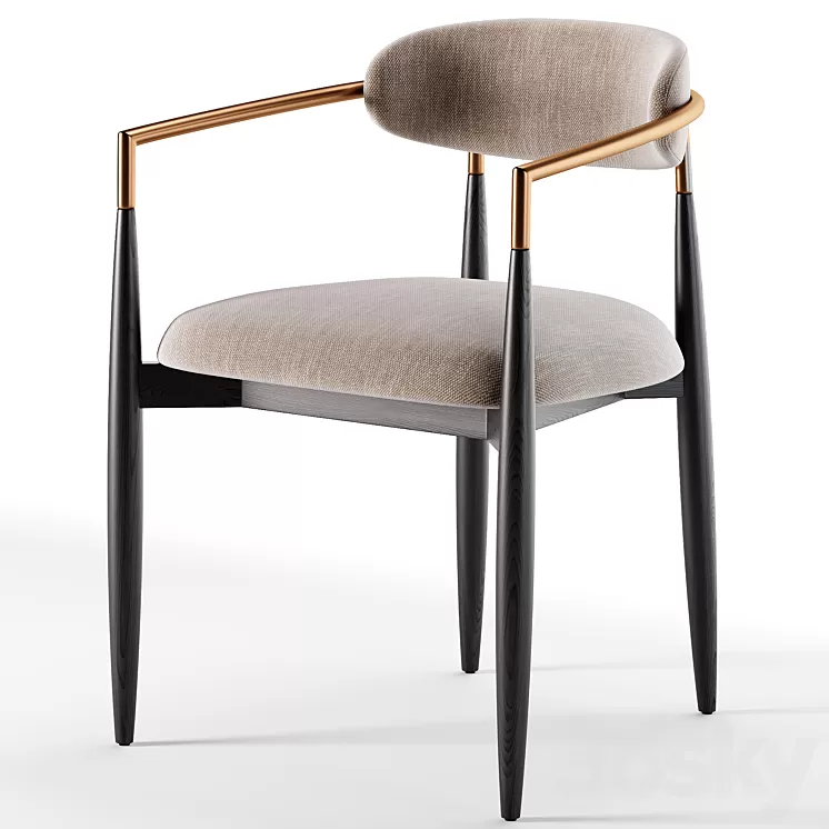 Jagger Dining Arm Chair 3D Model Free