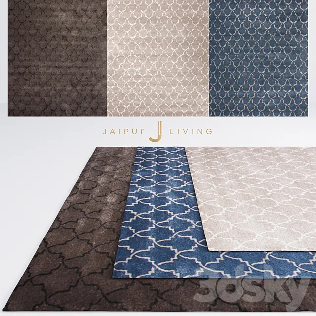 Jaipur Clan Rug From Baroque Collection 3D Model
