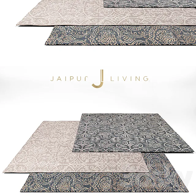 Jaipur Living Classic Rug Set 1 3D Model