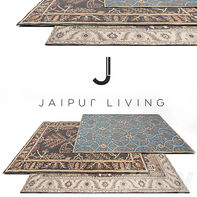 Jaipur Living Classic Rug Set 10 3D Model