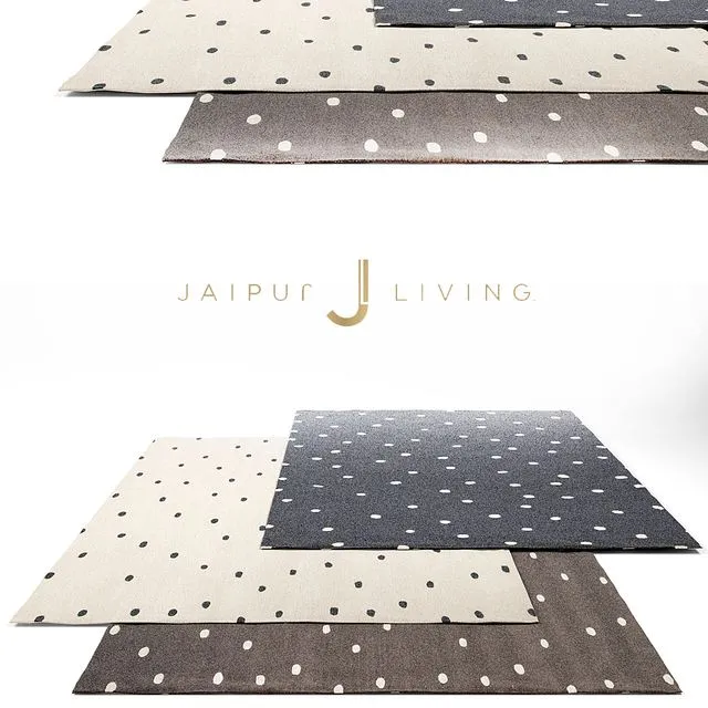 Jaipur Living Contemporary Rug Set 4 3D Model