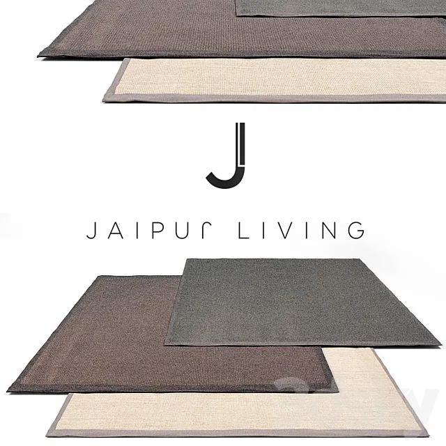Jaipur living Luxury Rug Set 12 3D Model