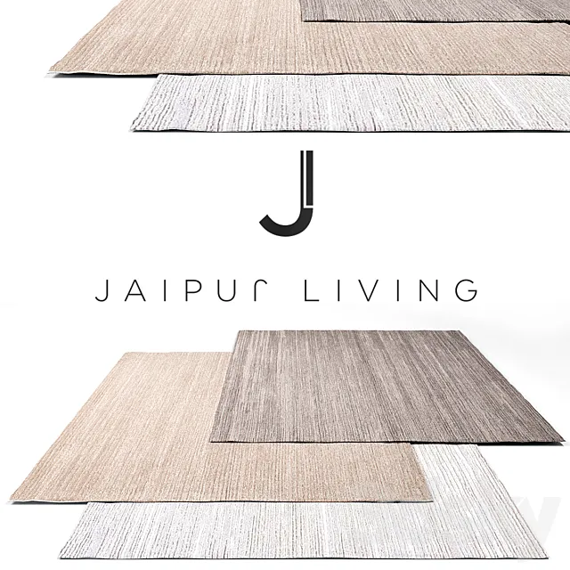 Jaipur living Luxury Rug Set 16 3D Model