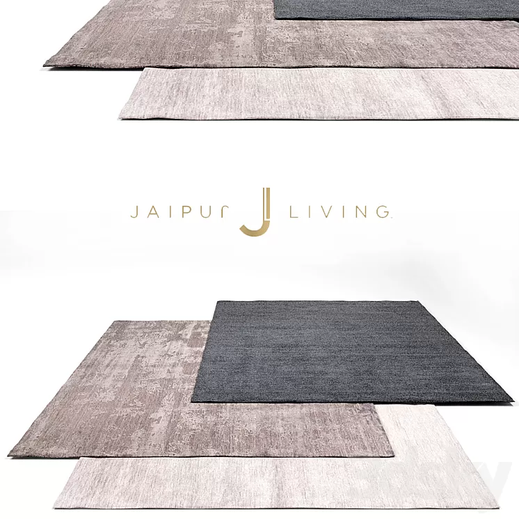 Jaipur Living Luxury Rug Set 3 3D Model