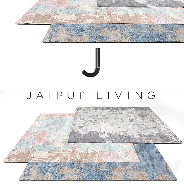 Jaipur Living Luxury Rug Set 5 3DModel