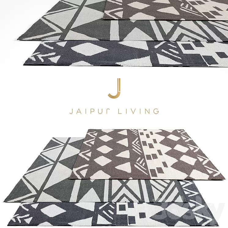 Jaipur Living Rug Set Designer 3D Model