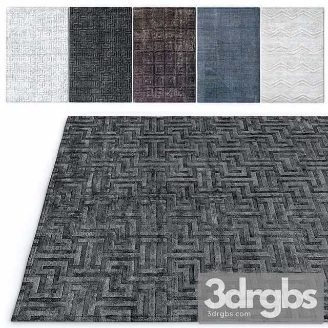 Jaipur Living Shags Rug Set 2 3D Model Free