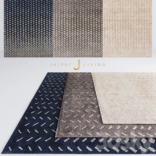 Jaipur Silas Rug From Cascade Collection 3D Model