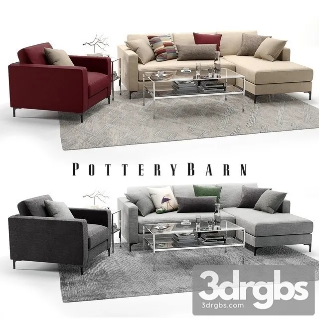 Jake Potterybarn Set 02 3D Model Free