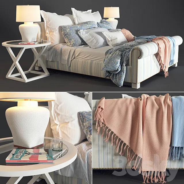 Jamaica Bed Ralph Lauren (vray GGX) 3D Model