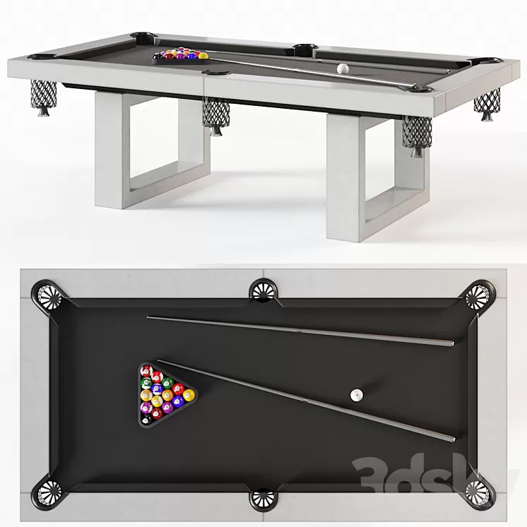 James De Wulf Pool Table 3D Model