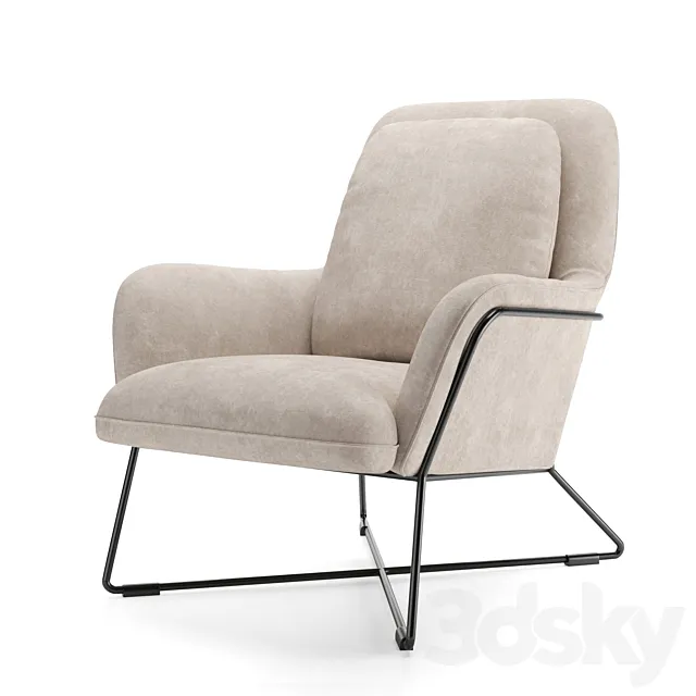 Jamie Lounge Chair 3D Model