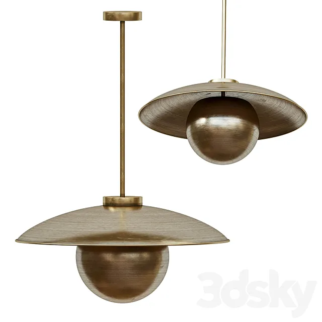 Jan Garncarek Design Metropolis Brass Suspension 3D Model