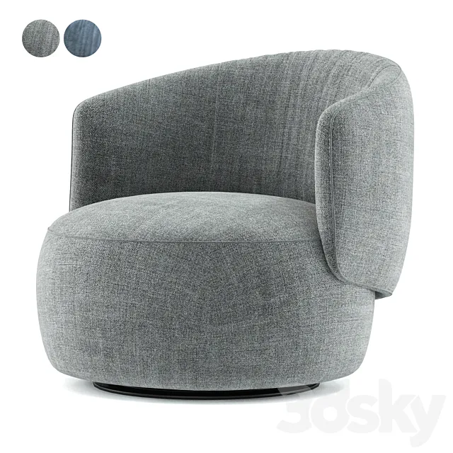 Jane armchair by piet boon 3D Model