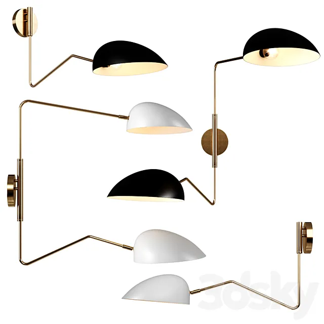 Jane set Light Wall Sconce 3D Model
