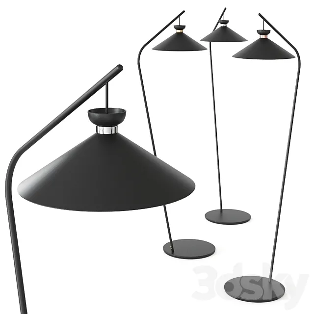 Japan sol de Midj Floor lamp 3DModel