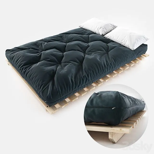 Japanese futon 3D Model