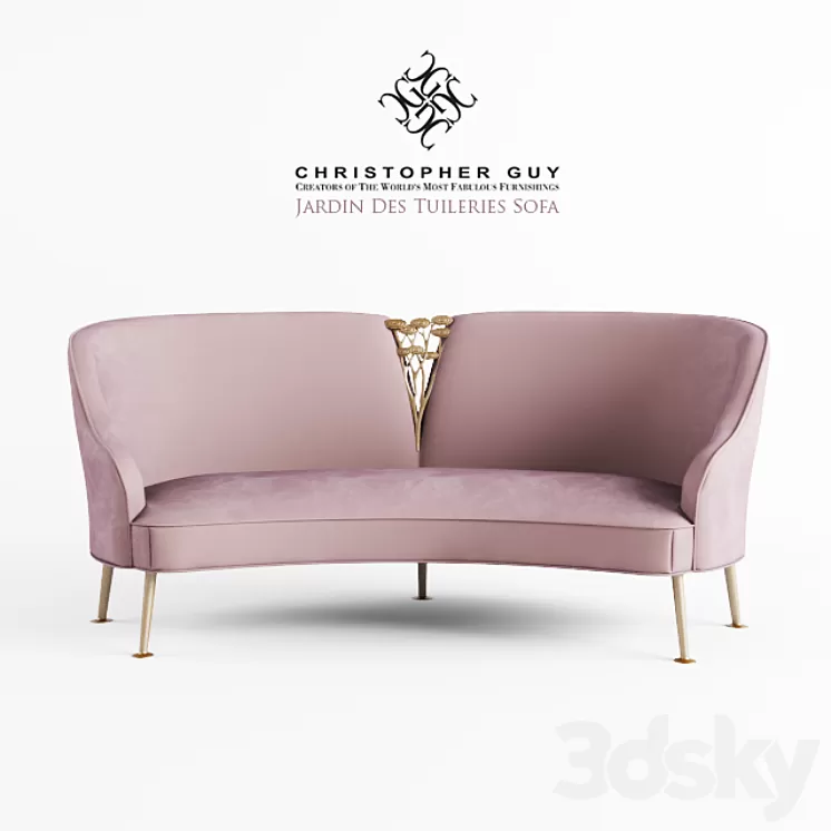 Jardin Des Tuileries Sofa 3D Model