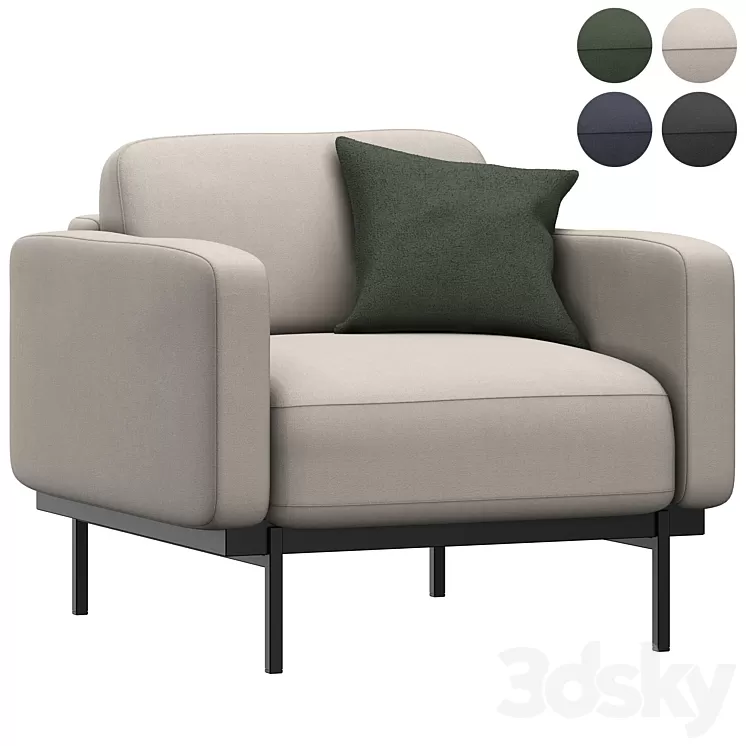 Jarrod armchair 3D Model