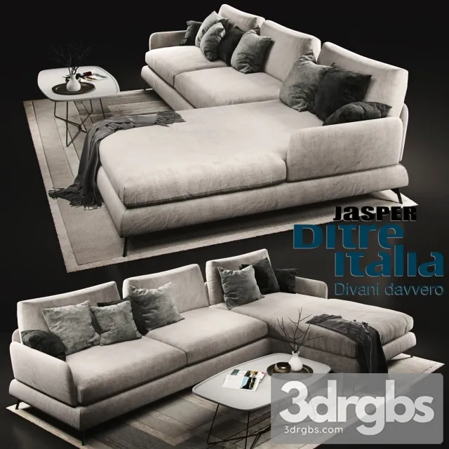 Jasper Ditre Italia Divani Davvero 3D Model Free