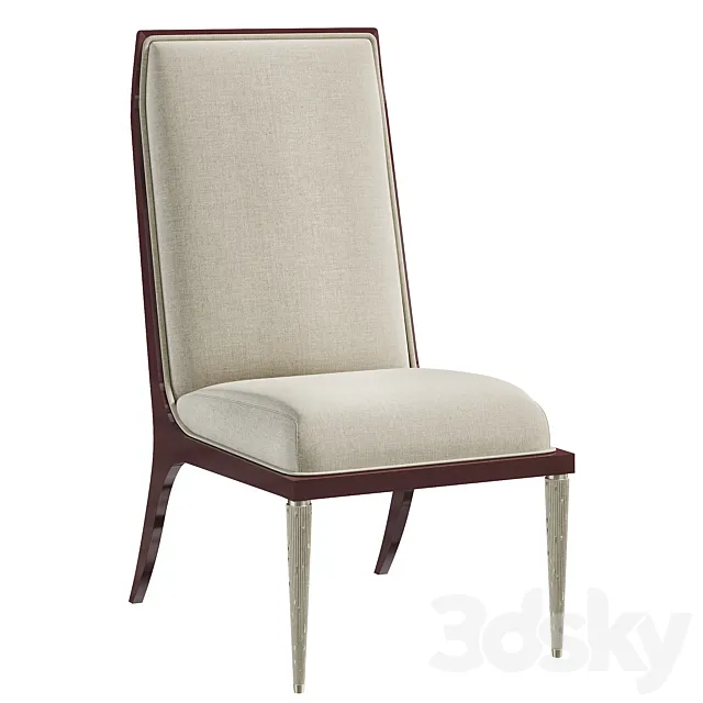 Jasper Side Chair by Bakerfurniture 3D Model