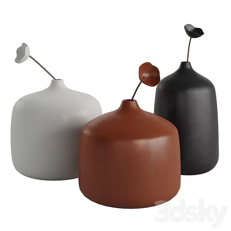 Jatta Lavi vases set 3D Model Free