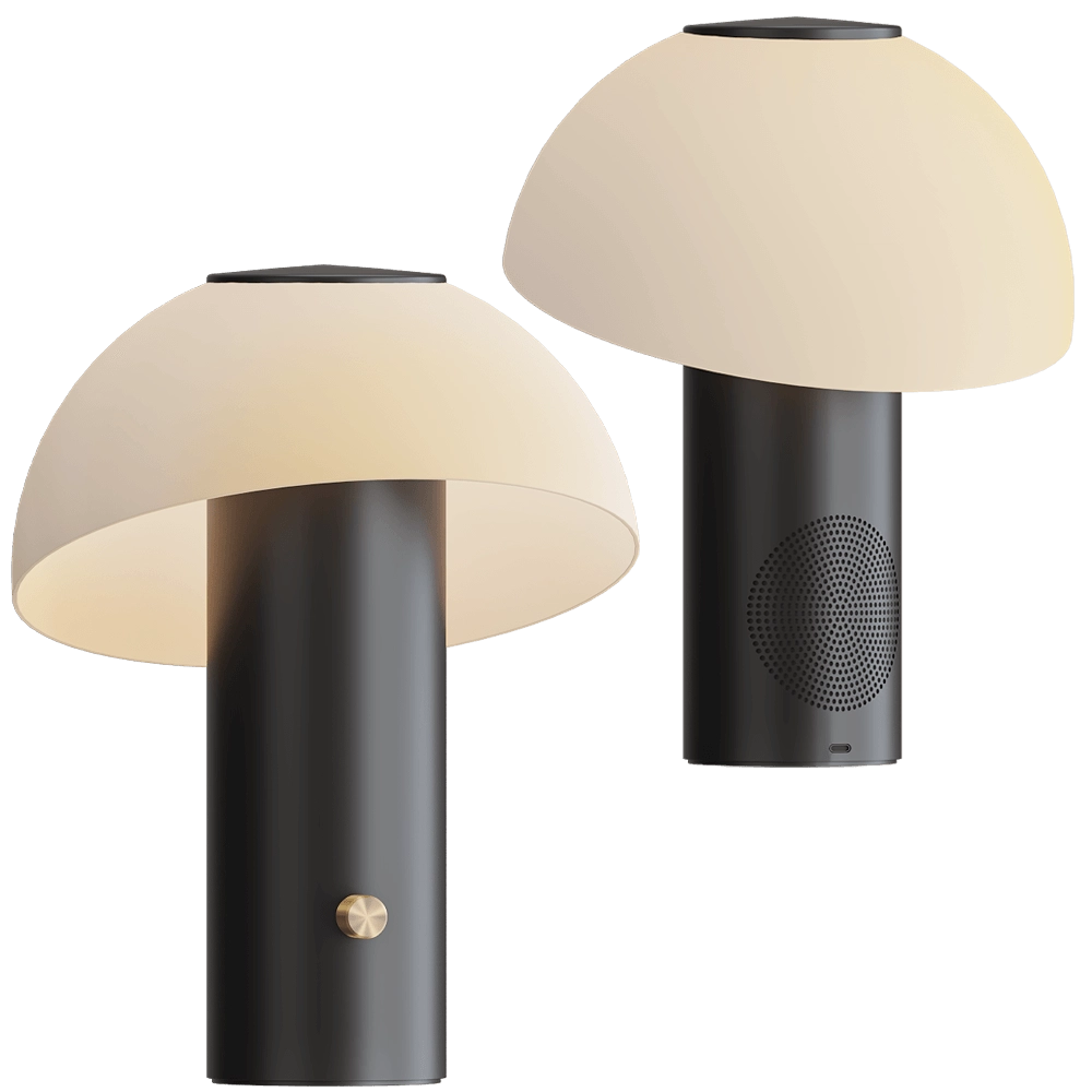 Jaune Fabrique - Table lamp/Speaker Piccolo 3D Model