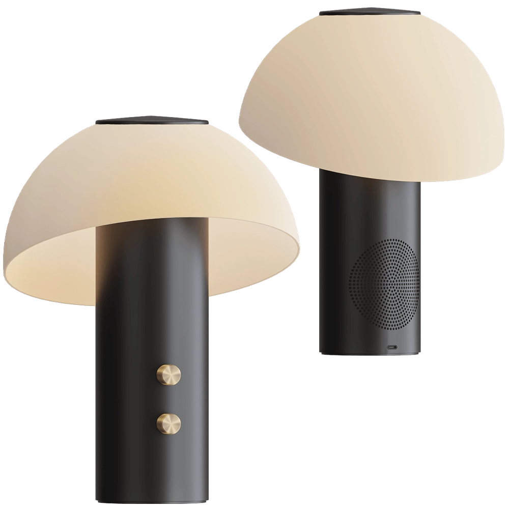 Jaune Fabrique - Table lamp/Speaker Piccolo Musical Edition 3D Model