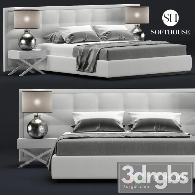 Jazz Moderm Bed 3D Model Free