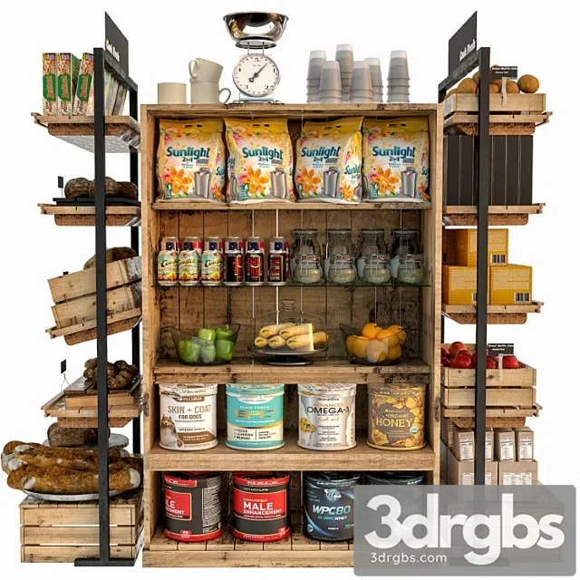 Jc grocery store 4 3D Model Free