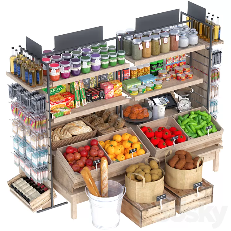 JC Grocery Store 7 3D Model