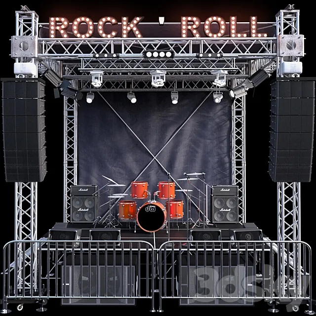 JC Mini Concert Stage 2 3DModel