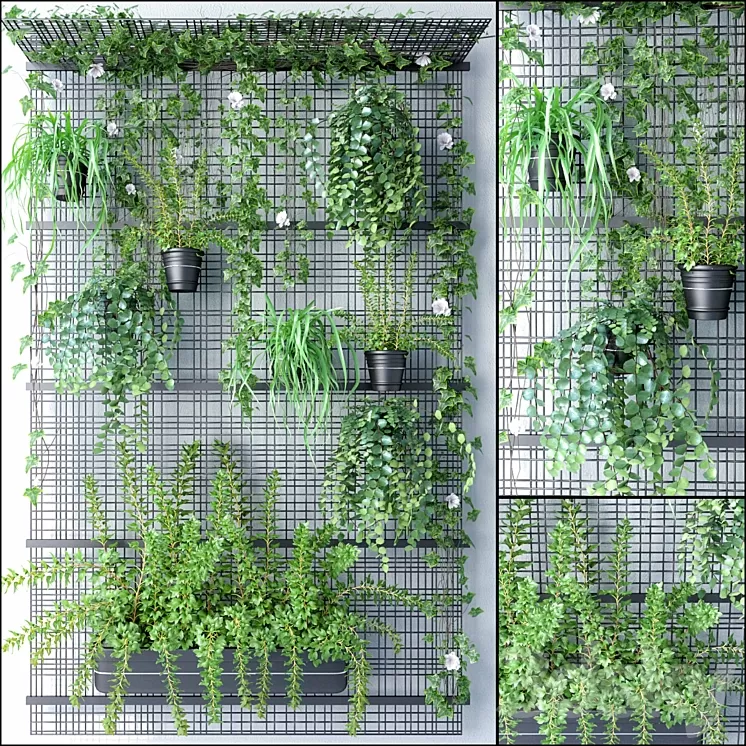 JC WALL GRID POT 2 3D Model