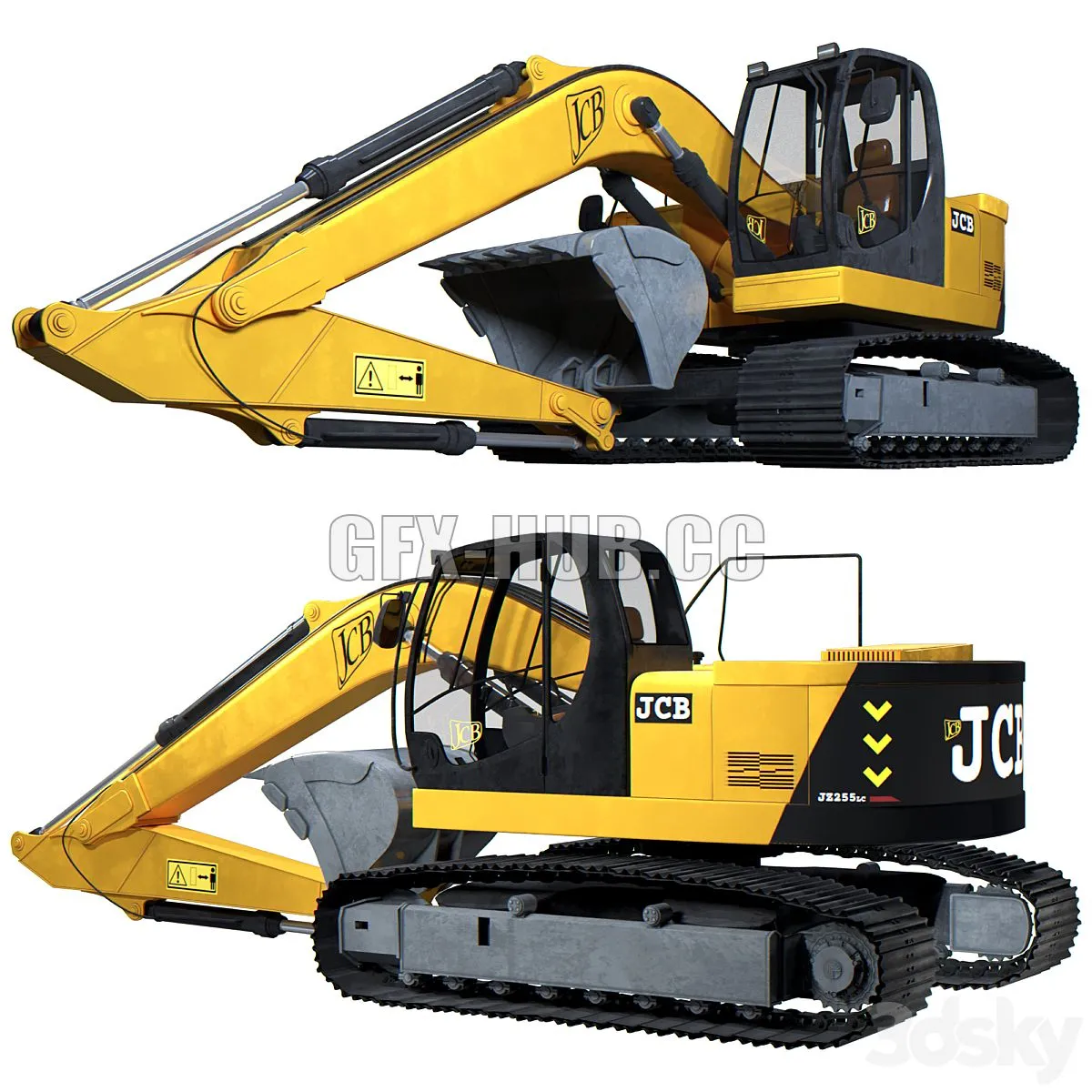 Jcb Excavator 3D Model